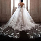 Robe de mariée longue en Tulle pour femmes