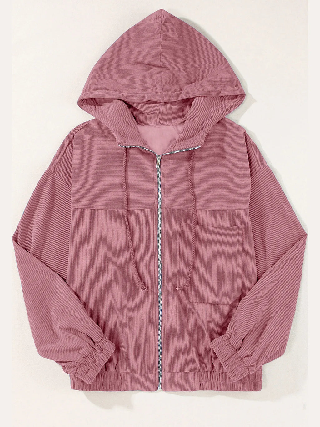 Veste à capuche en velours pour femmes