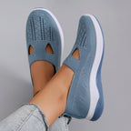 Chaussures plates d'été en maille respirante pour femmes