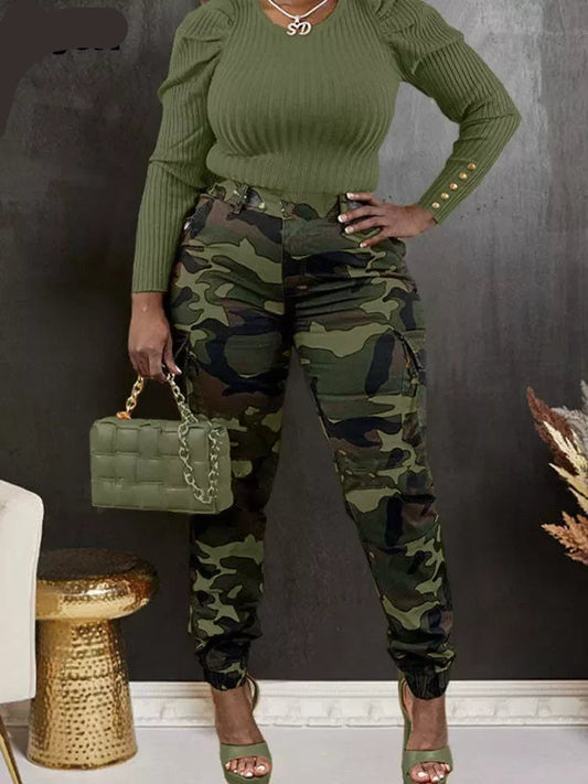 Pantalon Cargo Femme – Style Utilitaire