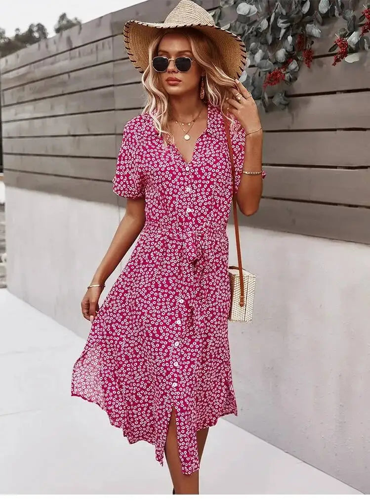 Robe à imprimé Floral pour femmes