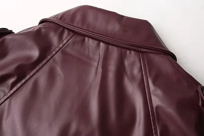 Veste Rétro Femme – Similicuir PU
