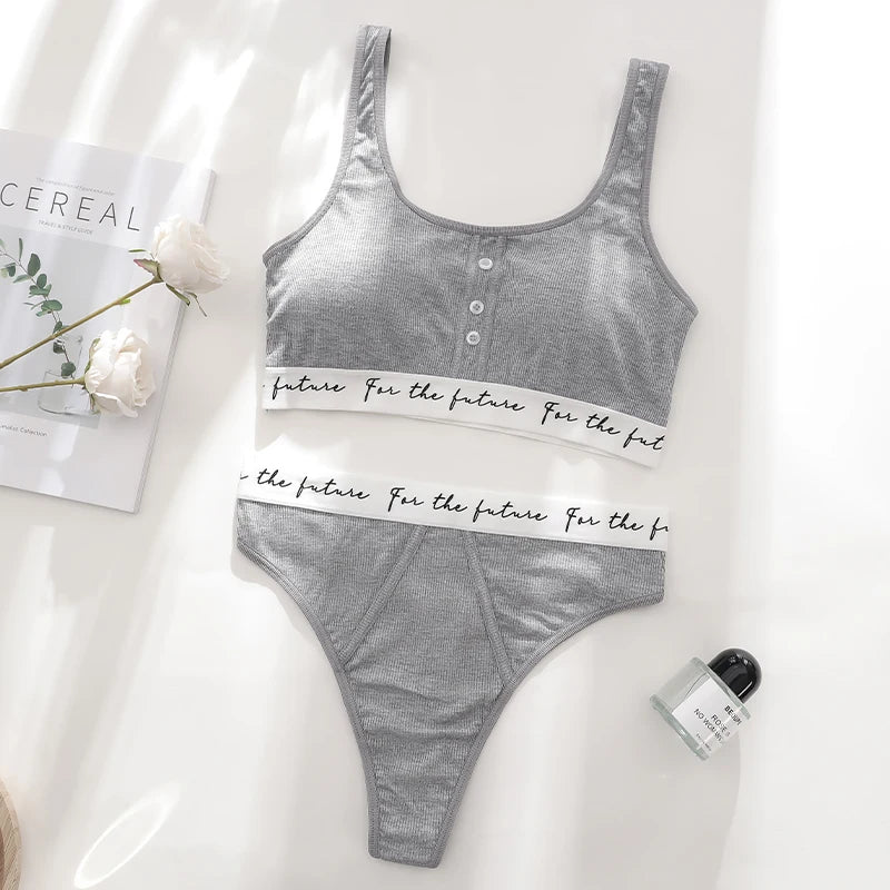 Ensemble soutien-gorge et culottes sans couture pour femmes