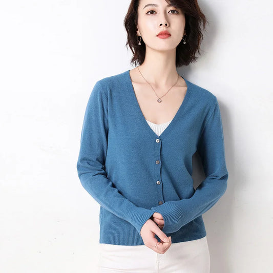 Cardigan Femme – Boutonnage Simple