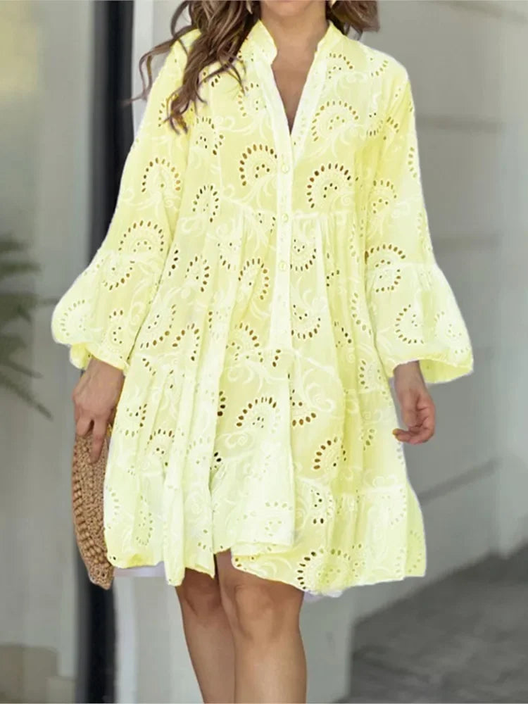 Robe d'été en dentelle pour femmes