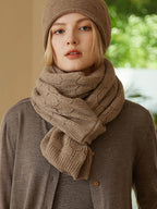 Châle cardigan tricoté 100% pure laine pour femmes