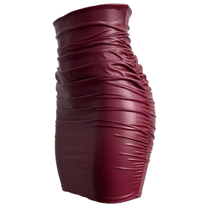 Mini-Jupe Noire Femme – Similicuir Taille Haute