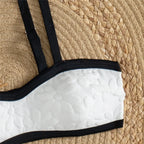 Ensembles maillot de bain deux pièces coupe haute et string pour femmes