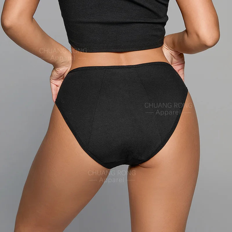Culottes menstruels à bouton-pression facile pour femmes