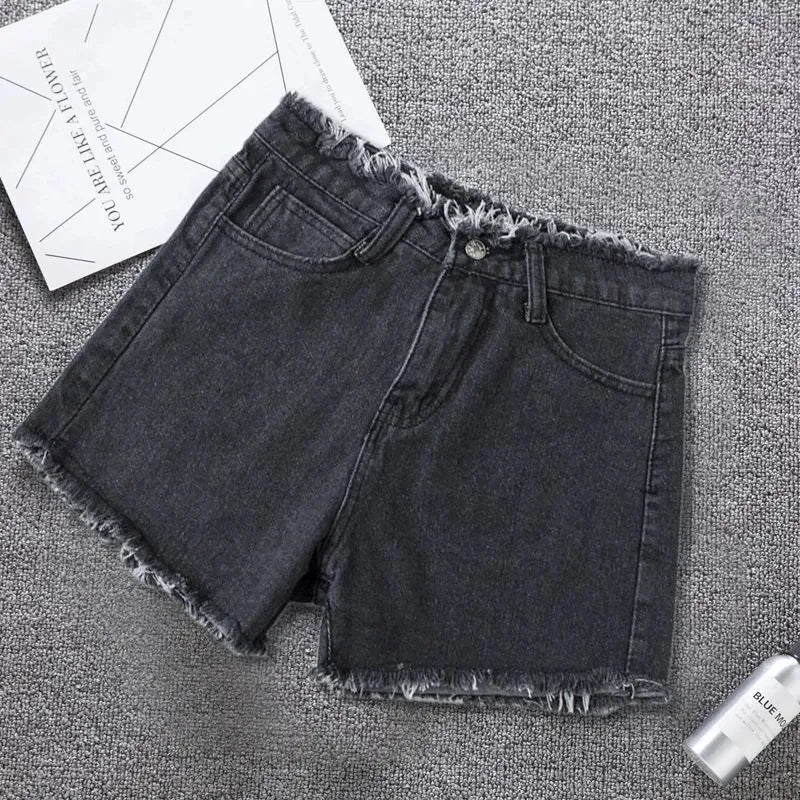 Short en Jean Femme – Bords Effilochés