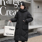 Manteau à capuche solides à grandes poches pour femmes