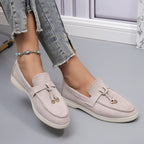 Chaussures en cuir souple rétro pour femmes