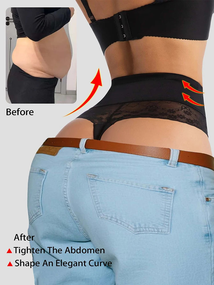 Culotte Gainante Femme – Dentelle et Maintien du Ventre