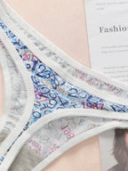 Ensemble de 3 string multicolores pour femmes