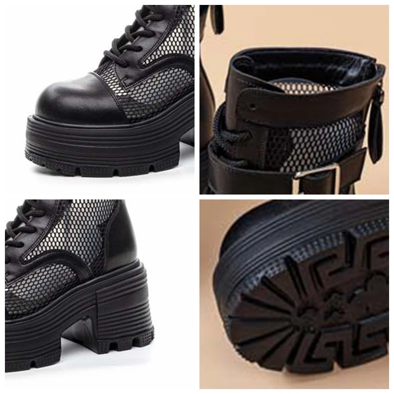 Bottines en cuir verni pour femmes