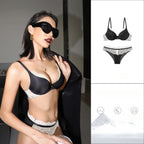 Ensemble de lingerie sexy en dentelle soutien-gorge push-up et culotte assortie pour femmes