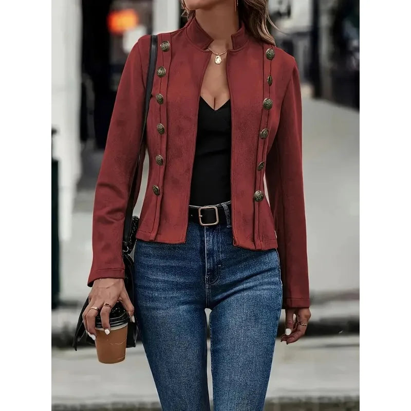 Veste en similicuir pour femmes