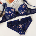 Ensemble de lingerie soutien-gorge et culotte en dentelle florale pour femmes