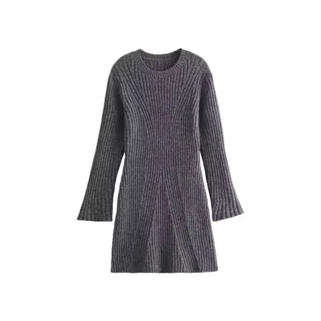Robe tricotée effet amincissant pour femmes