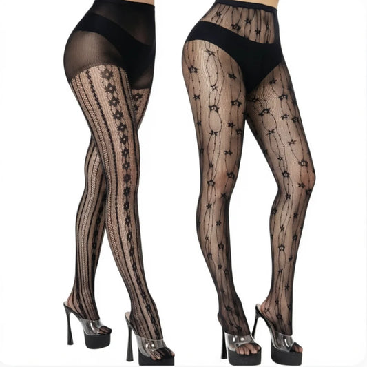 Collants Résille Femme – Maille Ajourée