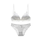 Ensemble de lingerie soutien-gorge et culotte Push Up en dentelle pour femmes