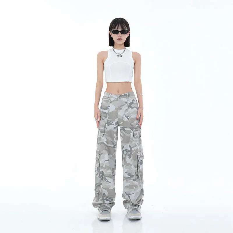 Pantalon cargo de camouflage pour femmes