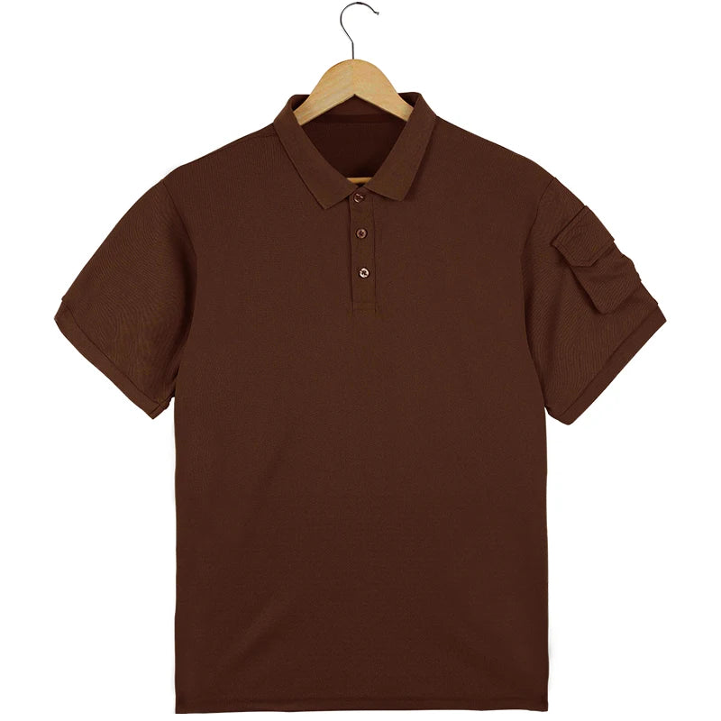 Polo Uni d’Été Femme – Style Décontracté