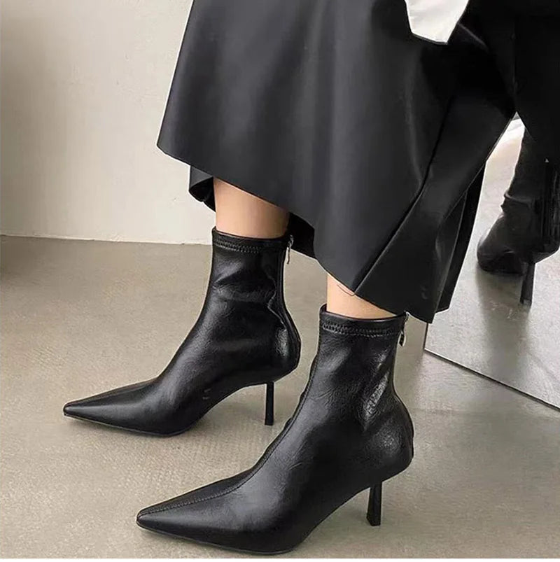 Bottine de rinçage pointues pour femmes