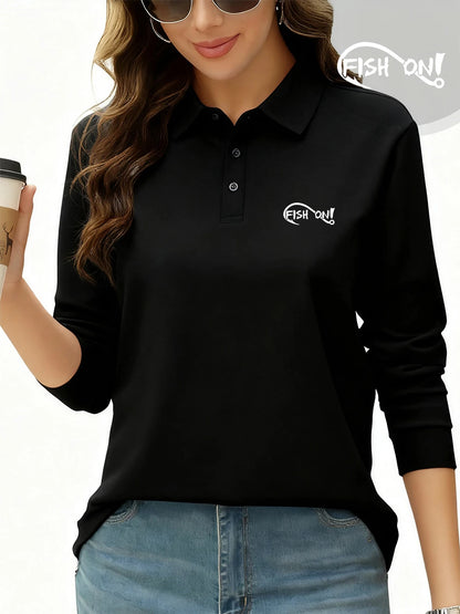 Polo Femme – Imprimé Poissons