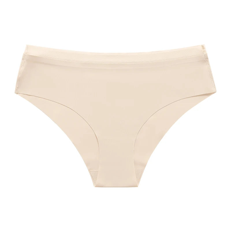 Culotte sans couture découpée au laser en soie glacée pour femmes