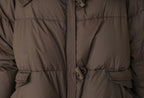 Manteau avec grand col de fourrure pour femmes