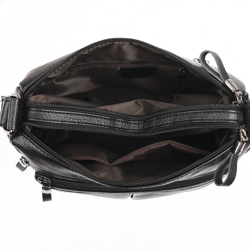Sac à main en cuir véritable pour femmes