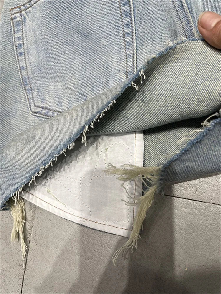 Short en jean déchiré pour femmes