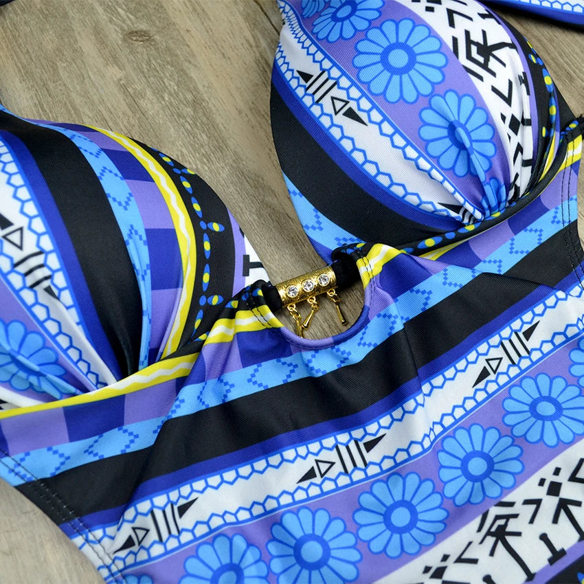 Maillot de bain une pièce imprimé pour femmes