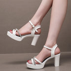 Sandale en cuir pour femmes