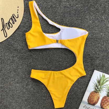 Maillot de Bain 1 Pièce Femme – Épaule Dénudée