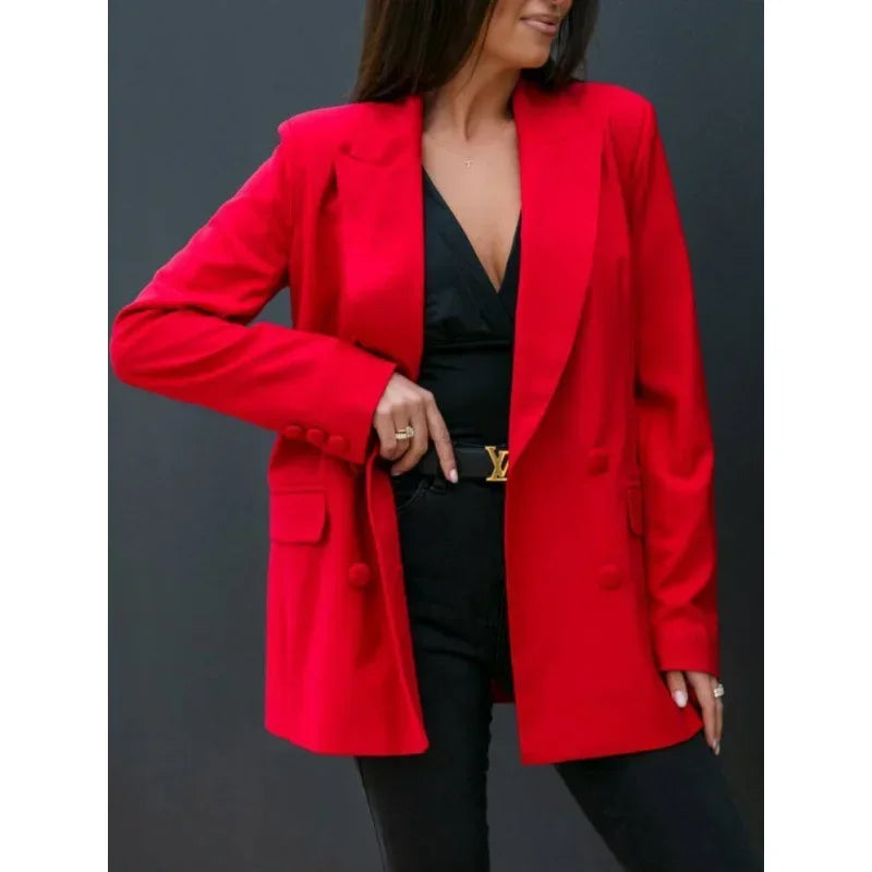 Manteau Femme – Col Croisé et Manches Longues