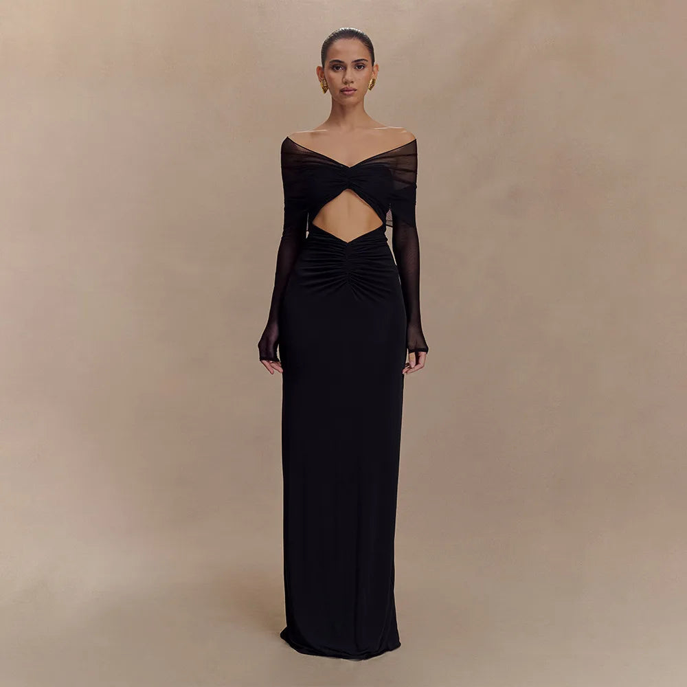 Robe à épaules dénudées pour femmes