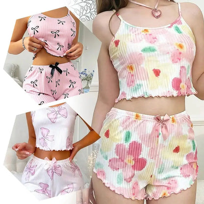 Pyjama 2 Pièces Femme – Coupe Décontractée