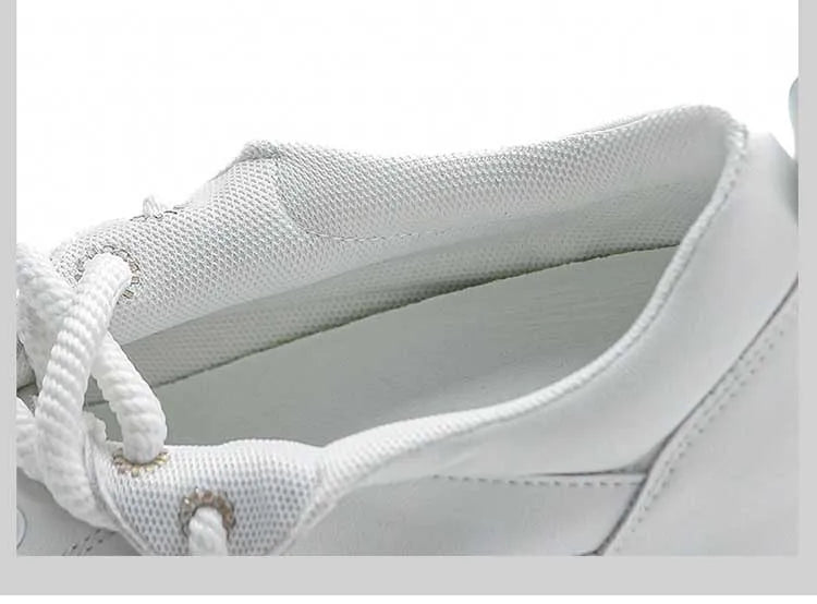 Baskets en cuir véritable pour femmes