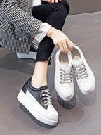 Baskets respirantes en cuir véritable pour femmes