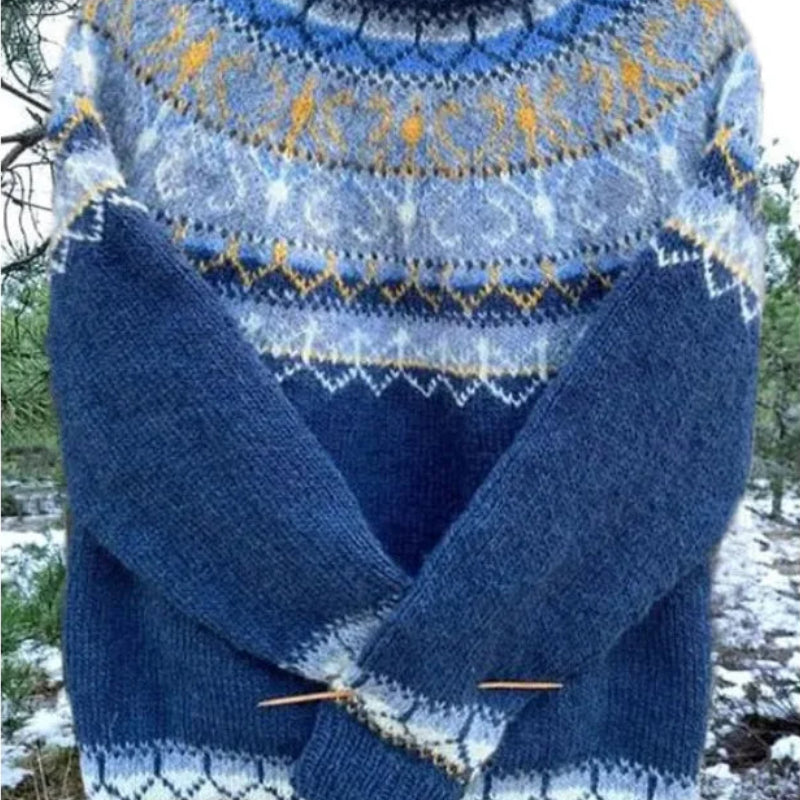 Pull en tricot à manches longues pour femmes