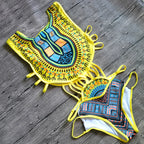 Maillot de bain une pièce à imprimé africain pour femmes