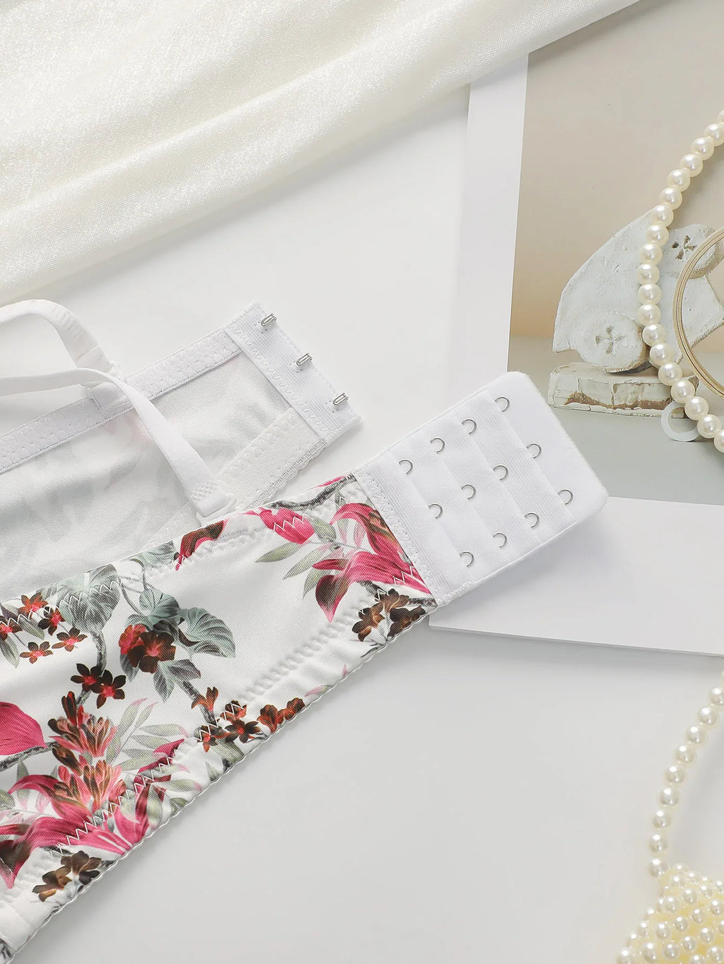 Soutien-gorge florale brodée sexy pour femmes