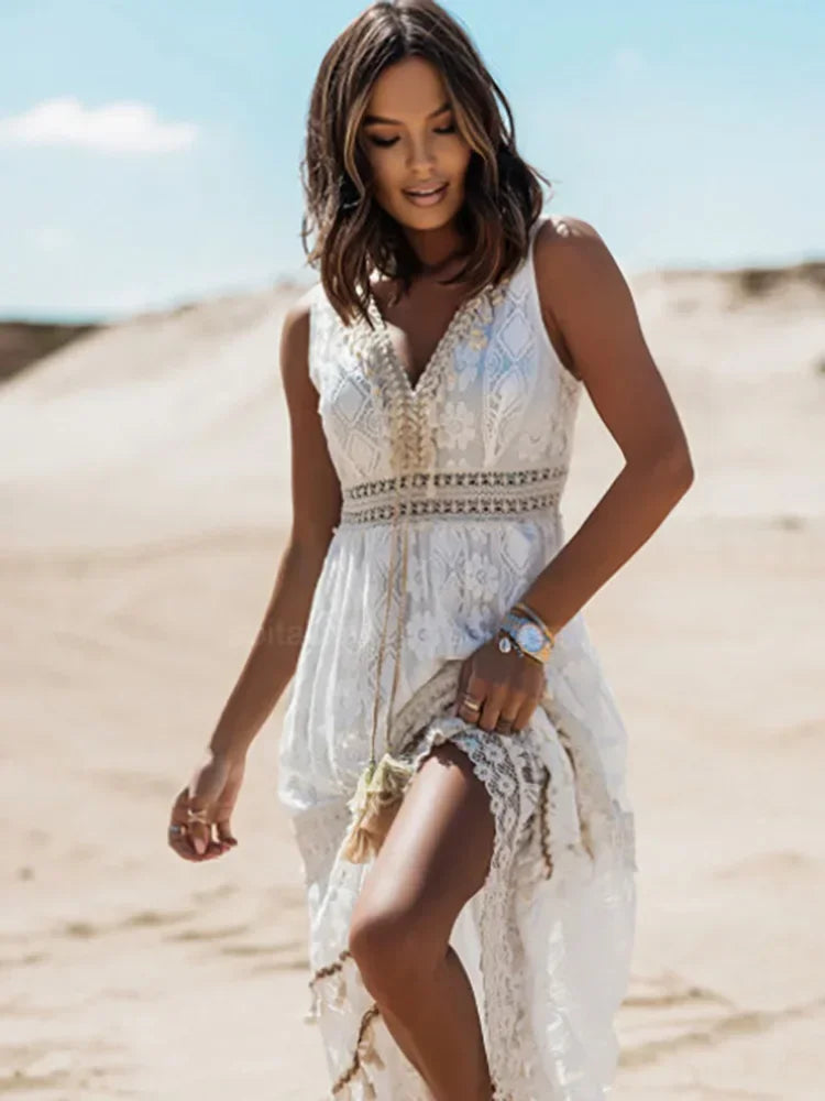 Robe en dentelle pour femmes