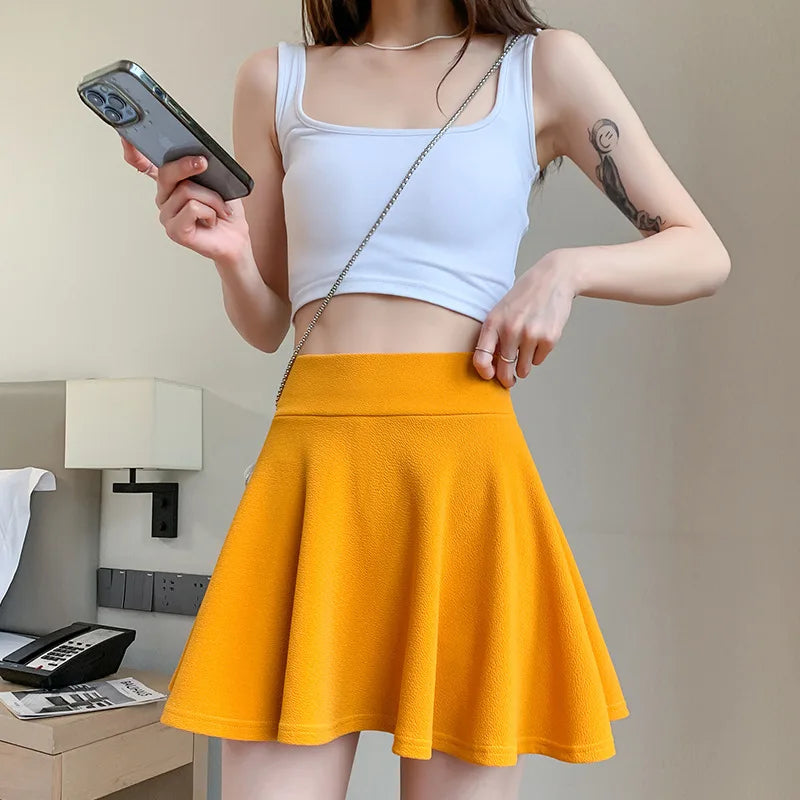 Jupes short plissées pour femmes