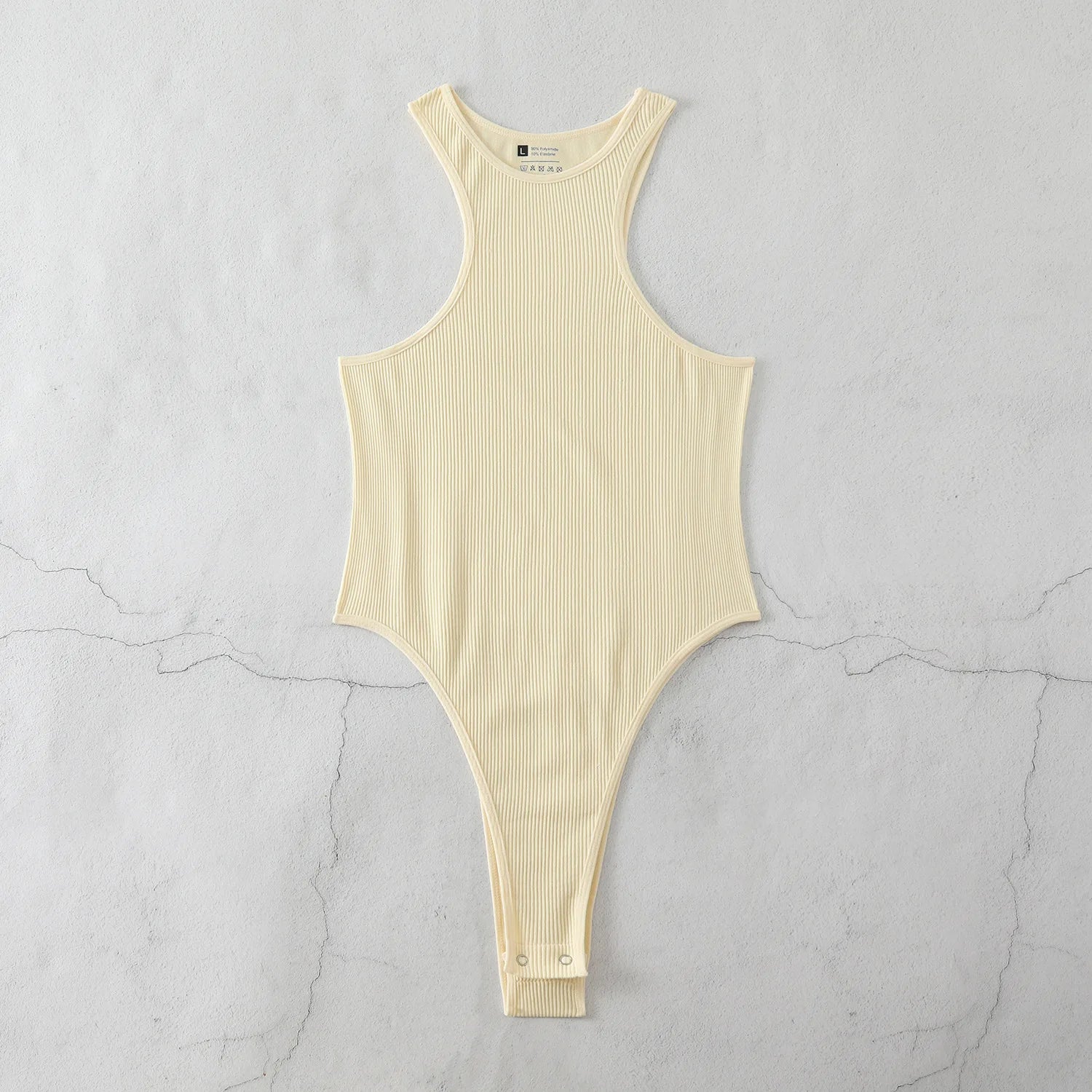 Body moulant sans manches pour femmes