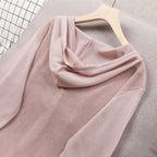 Cardigan en tricot évidé pour femmes