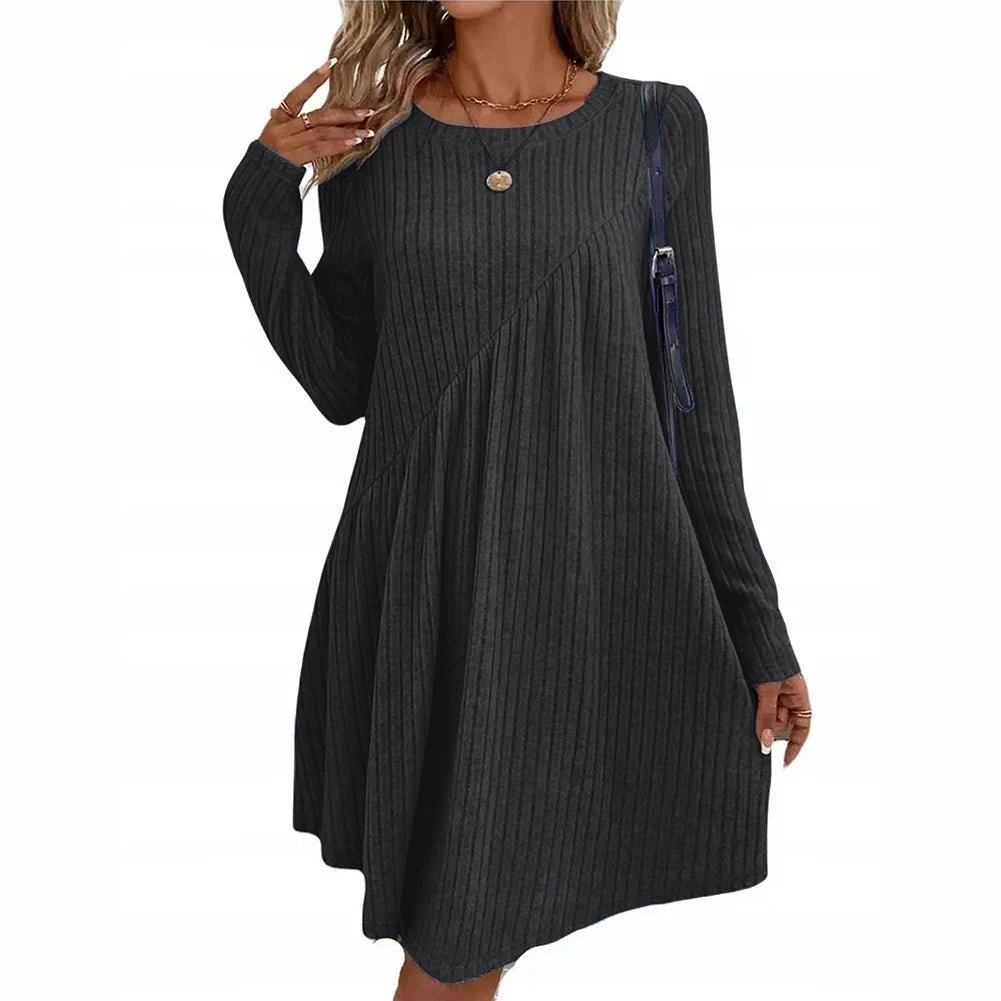 Robe décontractée à manches longues pour femmes