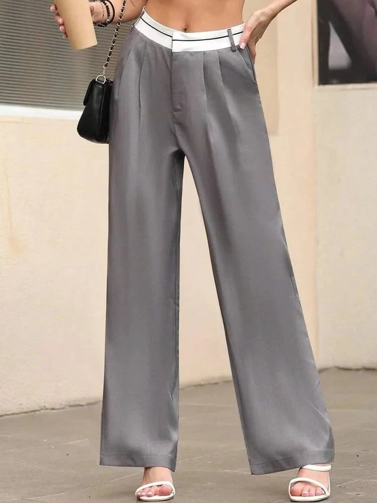 Pantalon long décontracté et amincissant pour femmes